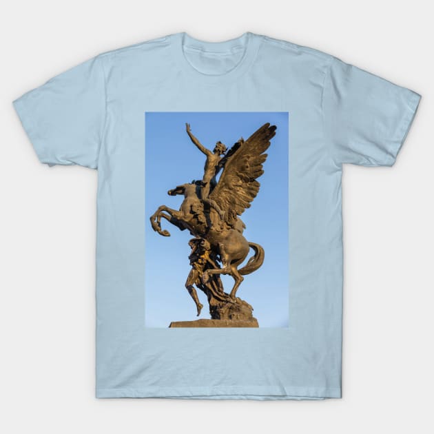 Mexico. Mexico City. Palacio de Bellas Artes Square. Pegasus Statue. T-Shirt by vadim19